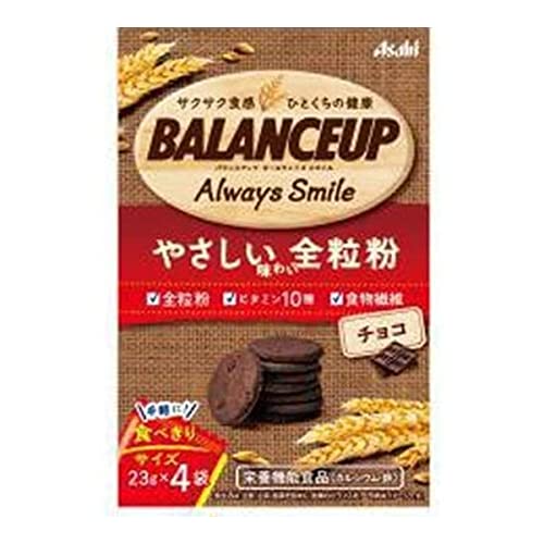 アサヒグループ食品 バランスアップ 全粒粉 チョコ 23g X 4袋