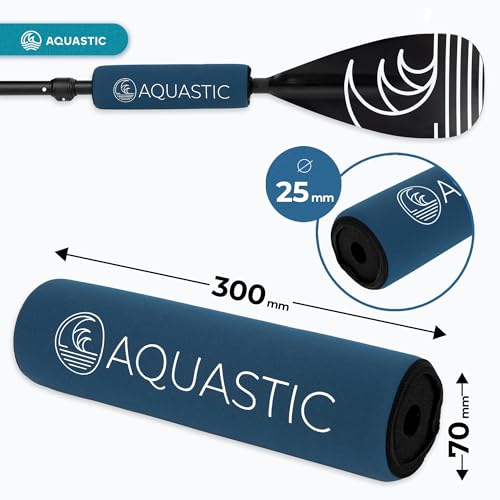 AQUASTIC Boje SUP Paddel Ertrinken Prävention Boje Einfache Installation für 25mm Durchmesser Schaft Neopren NBR Gummi Blau AQS-SFS001
