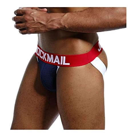 JOCKMAIL Sexy Jockstrap para Hombre Slips Tangas suspensorios para Hombre Cover