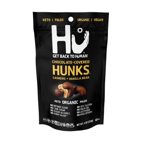 Hu Kitchen, Chocolate Covered Hunks Cashew Vanilla Bean Organic, 4 Ounce - image 1