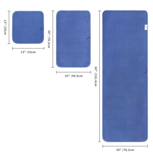 Miniatura 2 de Polyte - 430 Gsm Juego De Toallas De Baño De Microfibra Antipelusa - Secado Rápido - Punto Gofrado - Grande: 152,4 X 76,2 Cm - Pack De 6
