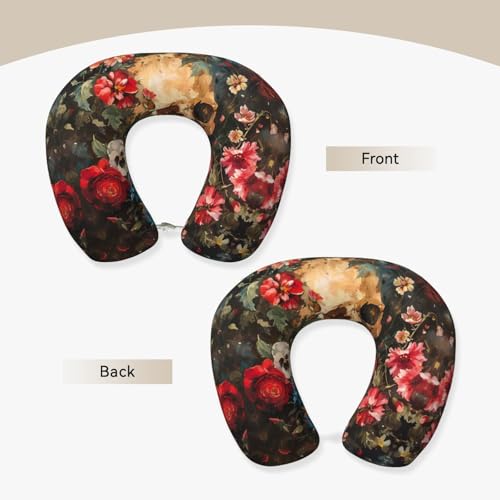 Almohada de espuma viscoelástica para viaje cuello U miniatura 3