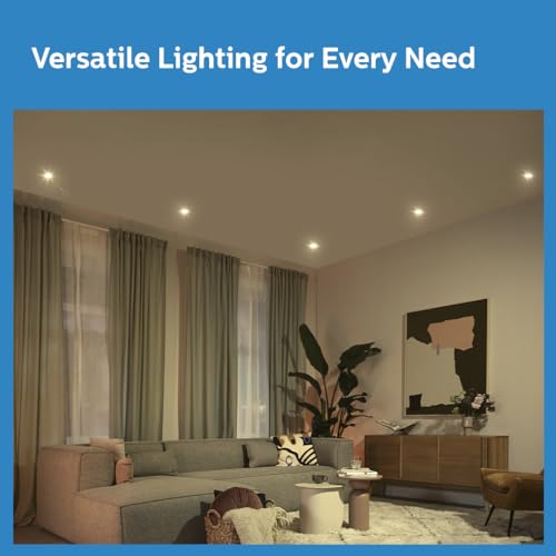 Image of PHILIPS 7 Watt White Reflector LED Ceiling COB Round Spot Light with Focused Beam | Cut Out: 75mm | Warm White, Pack of 24 (Deco Bright)