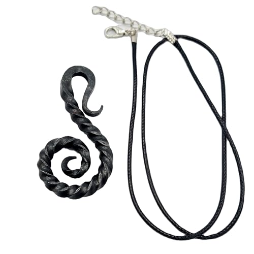 Pendentif viking forgé main en fer | Amulette médiévale d'exception HFA18