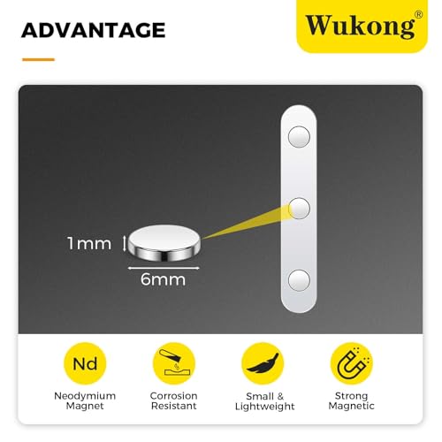 Wukong Fliegengitter Magnet Insektenschutz Magnete Set – 36er starke Magnete zur Befestigung von Fliegengitter an Fenstern, selbstklebend & wiederverwendbar, ohne Bohren, Zubehör für Innen & Außen