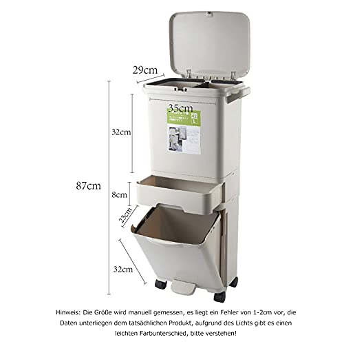 Mülleimer Küche LKW mit Mülltrennsystem Mülltrennsystem 4-fach Abfalleimer Küche – Bild 5