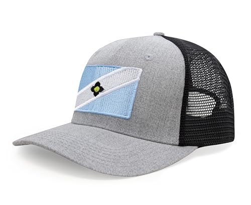Image of International Tie City Hat for Men and Women, Adjustable Snapback Trucker Baseball Cap with Embroidered Patch