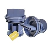 Flusensieb Filtersieb Einsatz (2er Pack) kompatibel mit Bosch Siemens-Waschmaschinen&Waschtrocknern, passend für Modellnummern 00647920/00605010/00602008 und weitere(Blau)