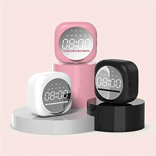 Wecker, LED-Spiegel Wecker Digital Snooze Tischuhr Wecklicht Elektronische Großzeitanzeige