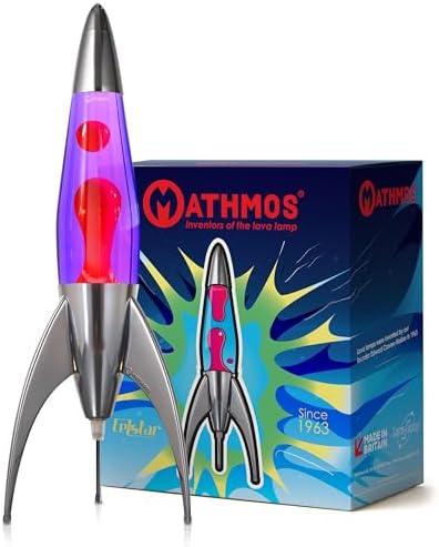 Violet Red Lava Lamp - The Original Mathmos Telstar Rocket
