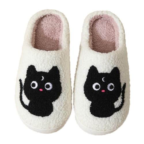 Fashion Cat Slippers Mushroom Cherry Slippers Strawberry Slippers Heart Love Slippers Cowboy Hat Boots Slippers Vintage Memory Foam Comfortable Warm Plush Anti-slip Slippers Slippers for Women's Men's Household Shoes Cloudy Slide Slippers