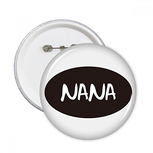 Broches rondes grand-mère anglais 5 pièces L pour personnaliser un vêtement uni facilement