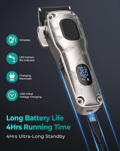 Image of VGRPRO Hair Clippers for Men Professional, Cordless & Corded Barber Clipper