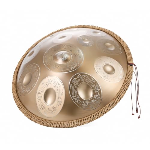 Handpan Drum D Minor 9/10/12 Notas Handpan Drum 22 Pulgadas Handpan Drum 432Hz/440Hz para Principiantes, Profesionales y Terapeutas Musicales (Un Color-12 Notas(432Hz)) miniatura 2