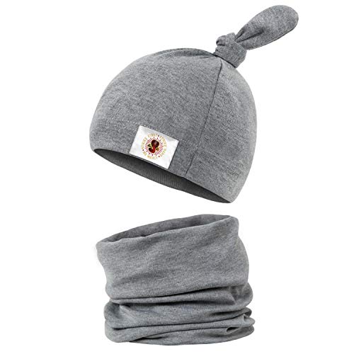 Cobra-Kai-Cool-red-Snake-Logo- 100% Organic Cotton Soft Knotted Cap Newborn Hat Autumn Winter Baby Knot Beanie Baby Boys Girls Hats (0-12 Months).