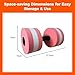 kowaku Aquatic Dumbbell Bar Aquatic Barbell Water Sports Pool Fitness Aquatic Weights Lightweight Men Women EVA Water Dumbbells, Pink