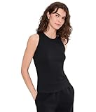 Pact Womens Perfect Rib Layering Tank Black LG One Size