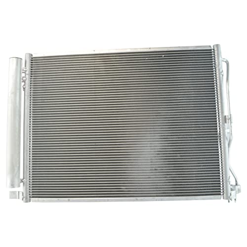Image of TRQ A /C Condenser and Receiver Drier Assembly Compatible with 2011-14 Hyundai Sonata L4 2.0L Turbo 2011-15 Kia Optima L4 2.0L
