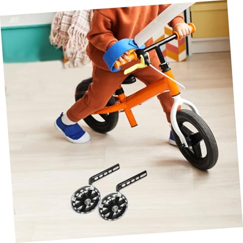 Ruedas de entrenamiento Artibetter para bicicleta 4 piezas, ruedas estabilizadoras resistentes al desgaste, accesorios ajustables para seguridad en bicicleta miniatura 4