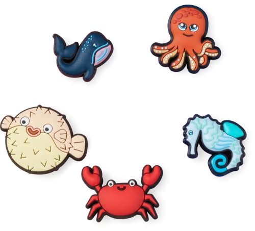 Image of Crocs 5-Pack Animal Shoe Charms | Jibbitz, Sea Friends, One Size