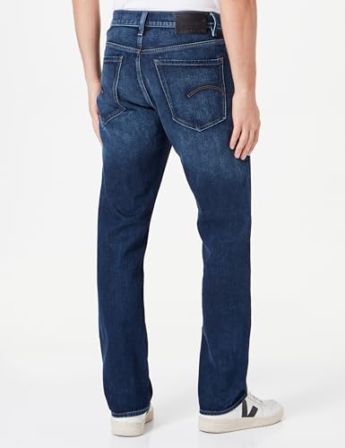 G-STAR Raw - Mens Mosa Straight Jeans, Color Worn in Stratos, Size: 26W x 30L3
