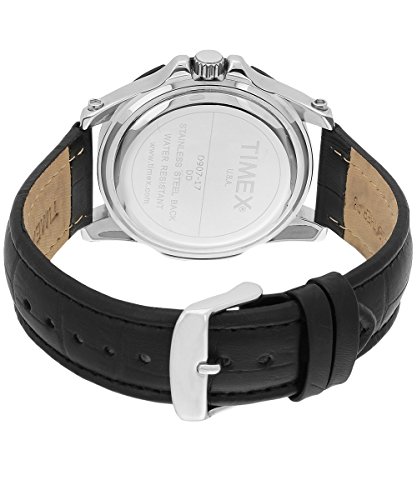 Image of TIMEX Leather E-Class Analog Black Dial Men Watch - D907, Bandcolor-Black