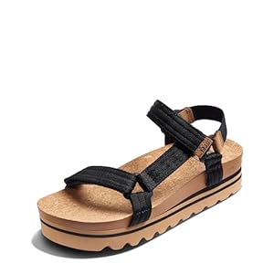 REEF Cushion Rem Hi Women’s Platform Sandal, Adjustable Strap, Arch Support and Heel Cupping