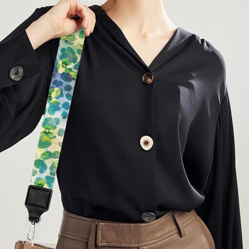 Image of TODIYADDU Gree and Blue Leopard Bag Straps for Handbags Replacement Wide Shoulder Strap Straps for Crossbody Bags Women Fit for Handbag Wallet Crossbody Computer Bag for Girls Mom Men