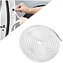 Car Door Protector Edge Guards, Universal Rubber Seal U Shape Car Door Protection, Aluminum Boat Edge Trim Guards No Glue Required, Exterior Accessories Fit for Most Cars, Sedans, SUV (White/10FT)