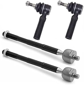 4 PC Inner/Outer Tie Rod End Kit FITS Dakota 2005-2010, Mitsubishi Raider 2006-2009, Ram Dakota 2011, EV800099 ES3571