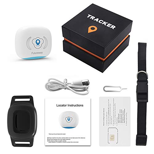 BARTUN GPS Pet Tracker, Cat Dog Tracking Device with Unlimited Range (Black)