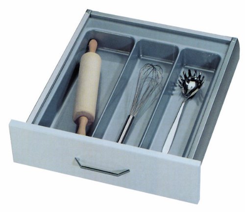 Cubertería exzellent para cajones de 60 cm, plástico 500 – 540 mm), color gris