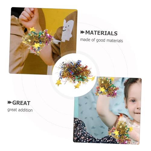 BCOATH 6 Unidades Flor De Pulso Pompons Com Alça Líderes De Torcida Com Pompons Vestíveis Pompons Po