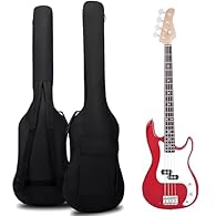 【Slim & Protective Design】Features a low-profile 0.35-inch padded interior that safeguards your bass against bumps and scratches while maintaining an ultra-thin, lightweight profile for easy transport. 【Dual-Carry Versatility】Equipped with comfortabl...