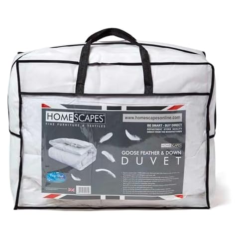 Couette en Plumes HOMESCAPES 200x200 cm Cover