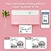 JADENS Bluetooth Thermal Label Printer -Wireless Shipping Label Printer for Small Business & Package, USPS, Etsy, Amazon, Compatible with iPhone, iPad, Mac, Windows, Android, 4x6, Label Maker, Pink