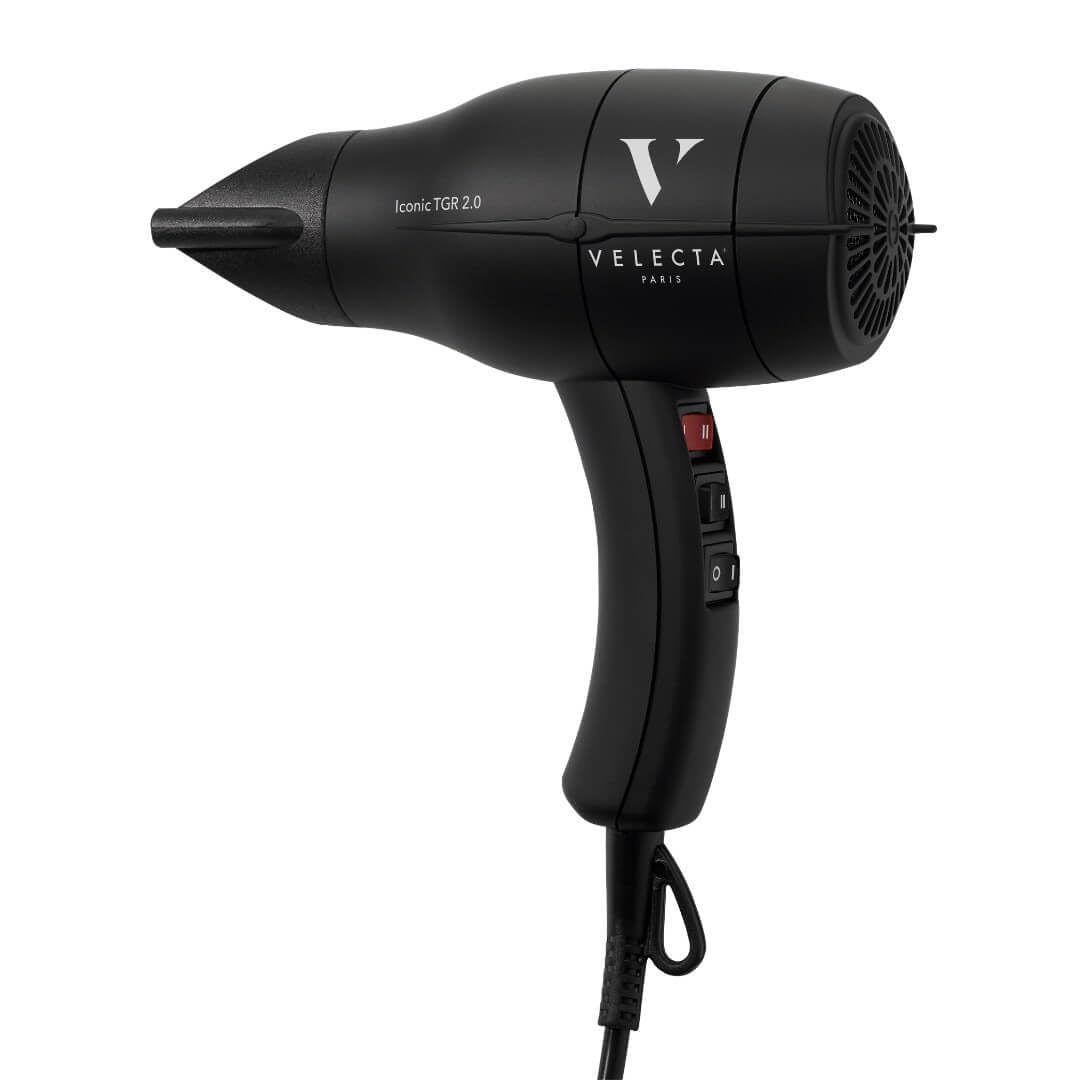 Velecta Paris - Sèche-cheveux professionnel - ICONIC TGR 2.0 Noir intense