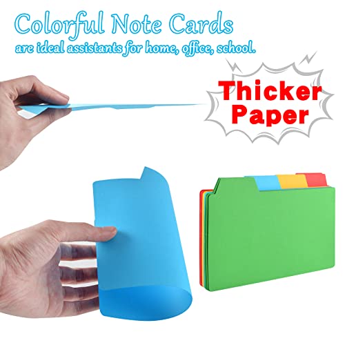 96 Pcs 5”×8” Tabbed Index Cards Guides Index Cards Guide Dividers The Blank Index Cards Guide Color Note Cards With Blank Tabs For Studying Working Office School Business Home Supplies #TOP2
