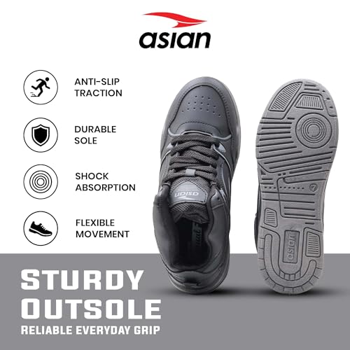 Image of ASIAN Tango-11 Men's High Top Sneakers | Stylish & Lightweight Lace-Up Shoes | Cushioned Sports Sneakers for Men | Ideal for Casual, Daily Use & Travel