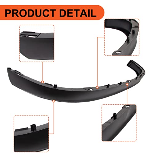 Ecotric Front Lower Bumper Valance Air Deflector Dams Compatible With Dodge 2002-2008 Ram 1500 & 2003-2009 Ram 2500 3500 Replace For Ch1090125, 55077337Ab , 55077337Ad #TOP6