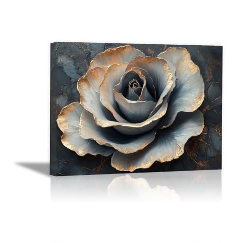 Tableau moderne toile rose gris decoration murale cuisine salle de bain cadre 70x100