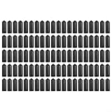Gdfnmogo Outdoor-Nagelschutzabdeckungen, PVC-Gummimantel für Erdspieße, 26 x 8 mm, Schwarz, 100 Stück, Zubehör für Camping und Wandern