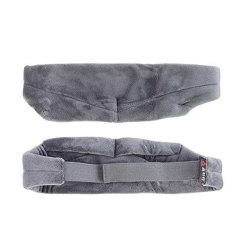 BEBEMOKO 1個 立体睡眠 眼鏡キット プラグ 目の温湿布 耳 目隠し 注ぐ 眼帯 スリーピングアイカバー スリープアイパッチ スリープアイカバー スリーピング コットン Grey