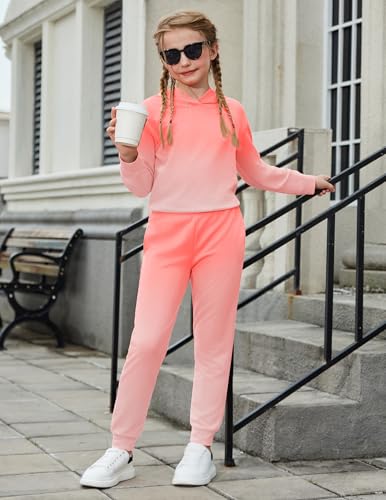Image of Arshiner Girl's 2 Piece Rayon Print Pullover Kaftan Sweatpants Set