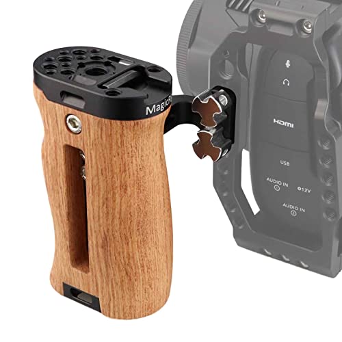 Image of Wooden Side Handle for A7RIII A7III BMPCC 4K 6K Pro Camera Cage