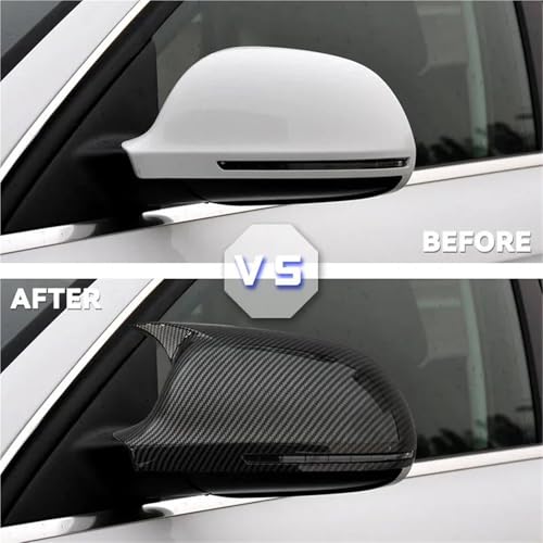 Coques de rétroviseurs Audi pour remplacer boîtier usé look carbone - 4
