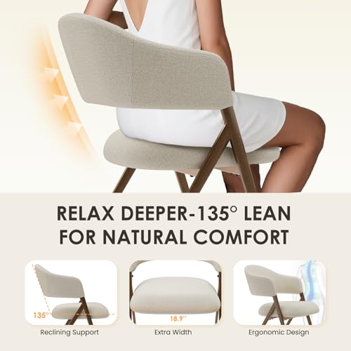 image for COLAMY Dining Chairs Set of 6, Modern Fabric Upholstered Dining Room K