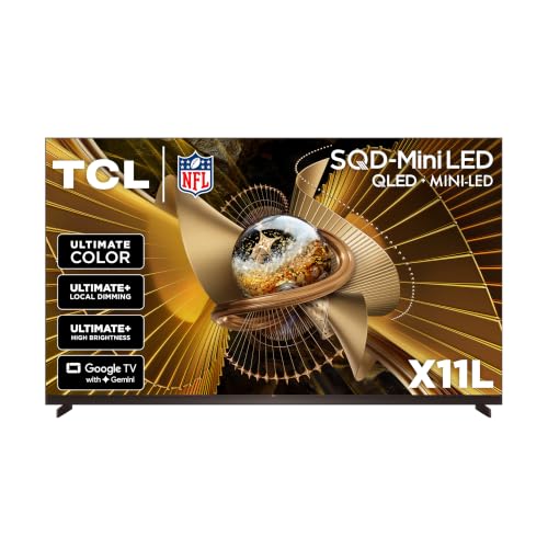 TCL 98 Inch Class X11L | SQD-Mini LED | 98X11L, 2026 Model | 144HZ Ultimate Brightness & Contrast Dolby Vision | Up to LD20K Precise Dimming | Gemini AI Smart Google TV | Dolby Atmos Bang & Olufsen - image 1