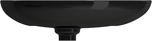 Miniatura 5 de BOCCHI Etna Vessel Arcilla refractaria 23.25 pulgadas con tapa de drenaje a juego en negro