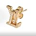 Minimalist Crystal Letter Earrings, Gold-Plated Initial Studs, Daily Wear Fashion Accessories